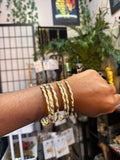 Gold Bangle stack