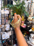 Gold Bangle stack